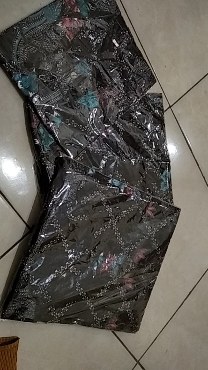 Batik Couple Keluarga Sania Ruffle Ori Ndoro Jowi Dnt Motif Jaring