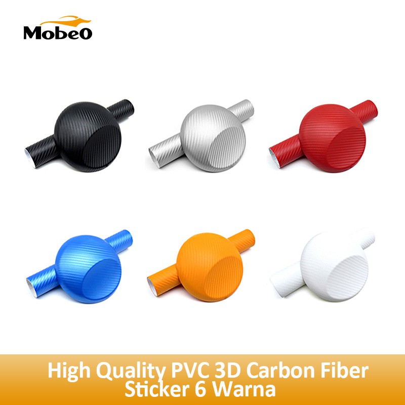 

Mobeo Sticker Carbon Fiber 3D High Quality PVC Berbagai Ukuran dan Warna