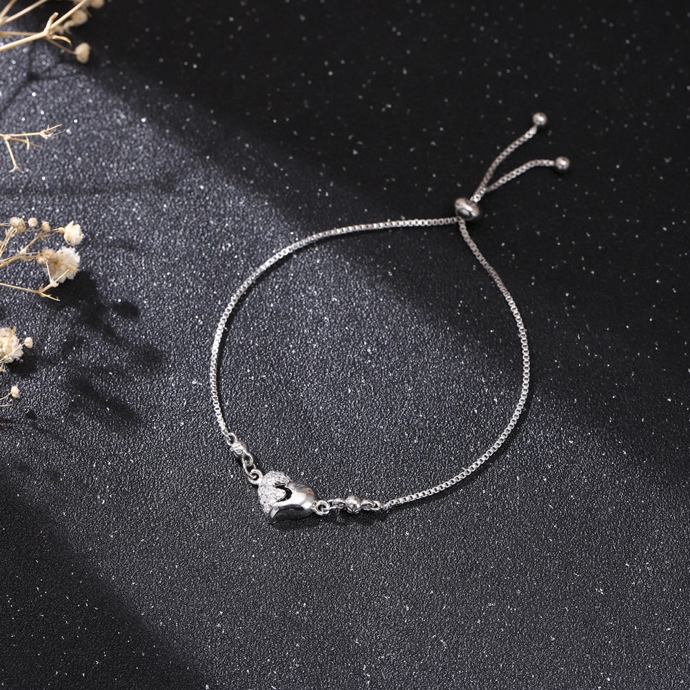 D.G.C Gelang  Wanita Diamond Titanium Gelang Steel Berlian Bracelet Gaya Korea  D323