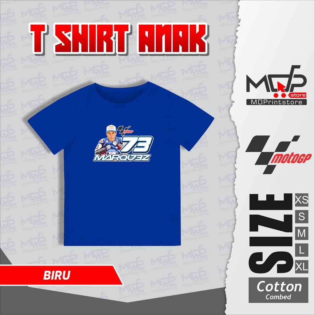 KAOS ANAK ALEX MARQUEZ MOTOGP MANDALIKA SIRKUIT MDPRINTSTORE