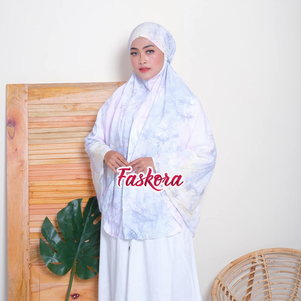 Kerudung Bergo Maryam Jumbo Tie dye / Khimar Jumbo Murah / Bergo Maryam Jumbo XXL