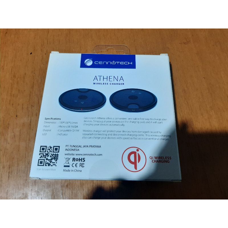 Wireless charger Cennotech Athena Qi