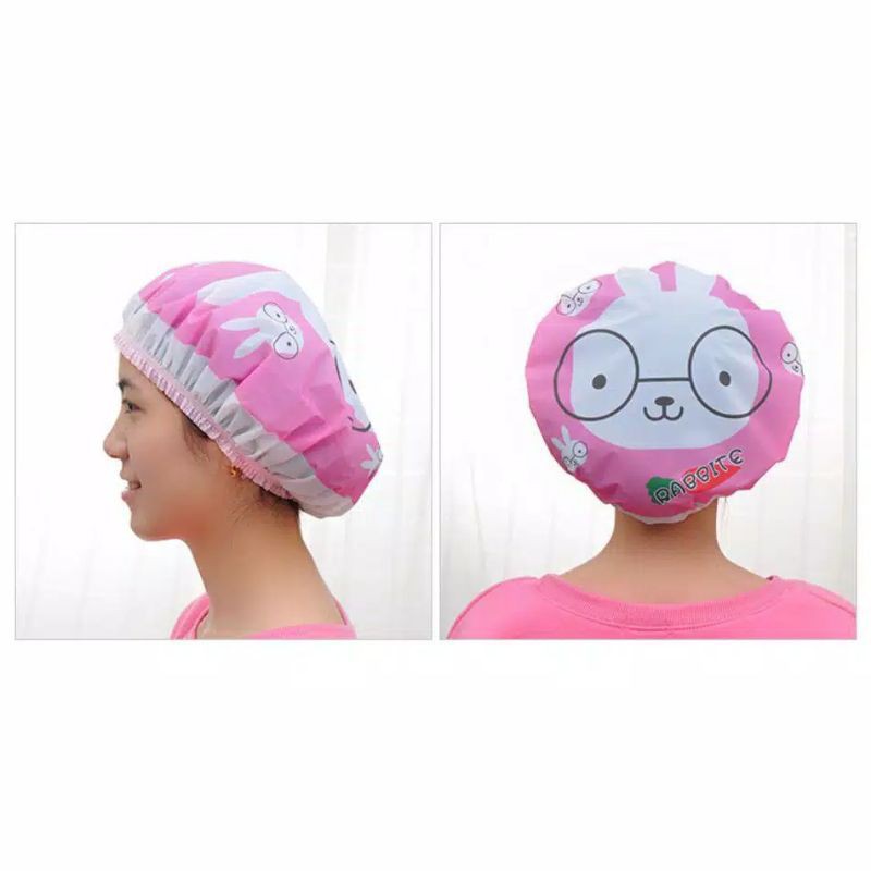 Shower Cap Topi Mandi Lucu Perlengkapan Mandi Impor Murah