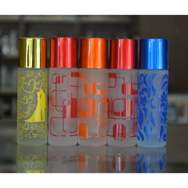 Botol parfum semprot spray kaca doff 30ml (doff motif30)