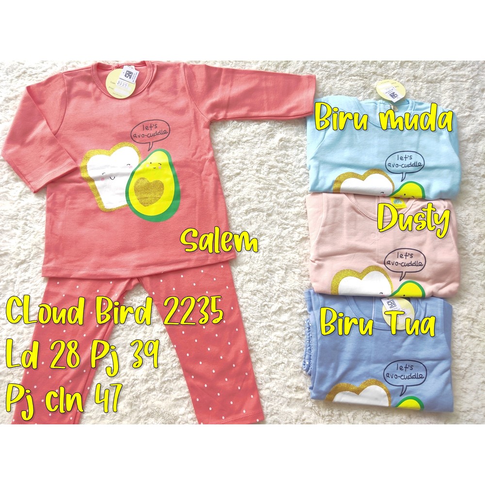 piyama cloud bird 2325 avo cuddle anak dan bayi