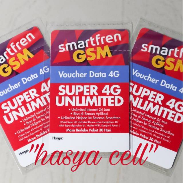 Voucer smartfren unlimited (30hari)