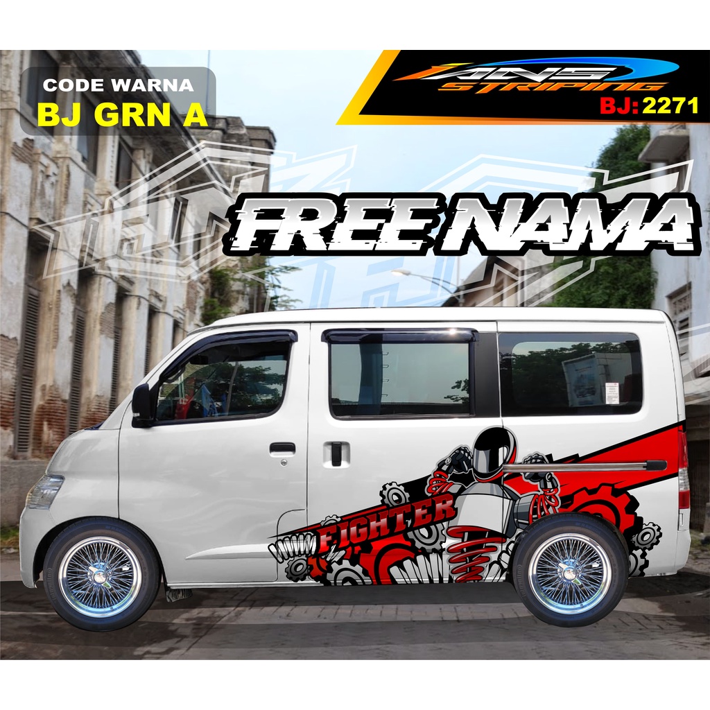 STICKER DECAL MOBIL GRANMAX / VARIASI STIKER MOBIL LUXIO / STICKER DECAL BODY SAMPING MOBIL AVANZA XENIA / STIKER MOBIL