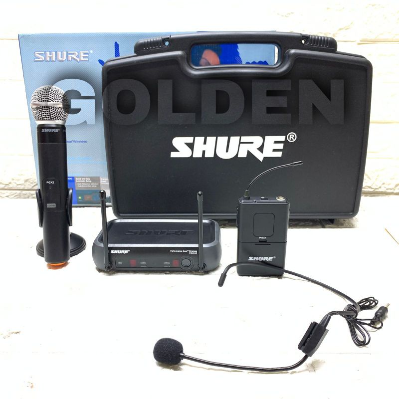 Jual Mic Wireless Shure Pgx Pegang Headset Shopee Indonesia