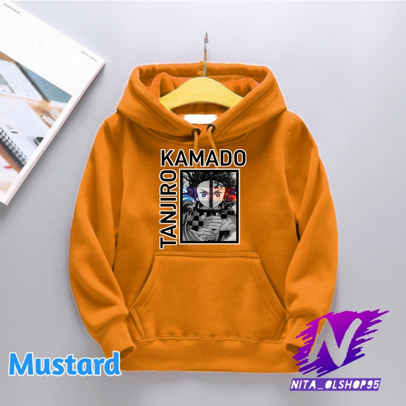 jaket hoodie anak tanjiro kamado