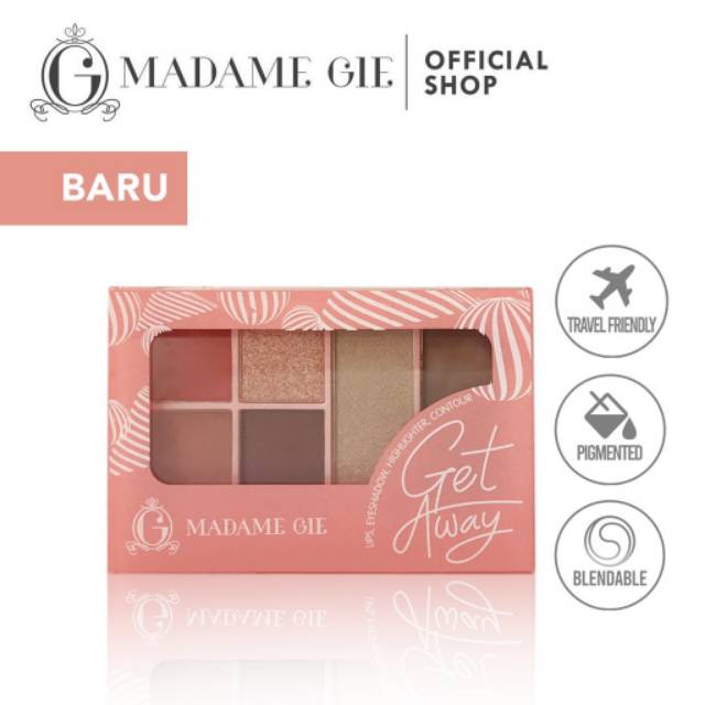 Madame Gie Getaway Make Up Kit - MakeUp Face Pallete