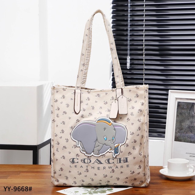 disney x coach dumbo tote bag