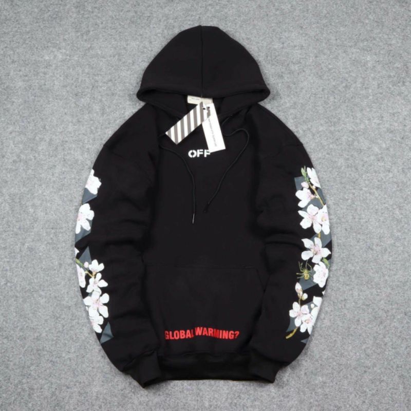 SWEATER OFF WHITE HOODIE / SWEATER HOODIE PREMIUM / HOODIE OFF WHITE ROSE