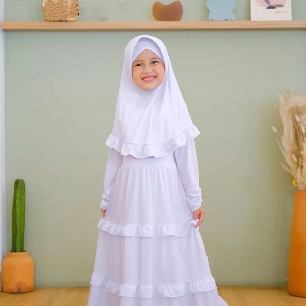 Gamis Putih Anak Gamis Anak Perempuan Gamis  Manasik Anak Gamis Umroh Gamis Putih Gamis Putih Bersih Gamis Lebaran Gamis Murah FH35