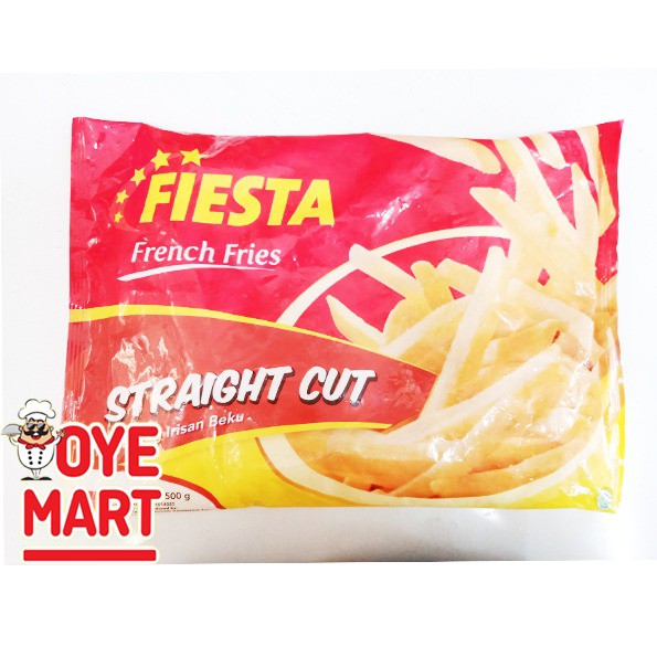 FIESTA KENTANG GORENG STRAIGHT CUT 500GR FRENCH FRIES KENTANG GORENG BEKU