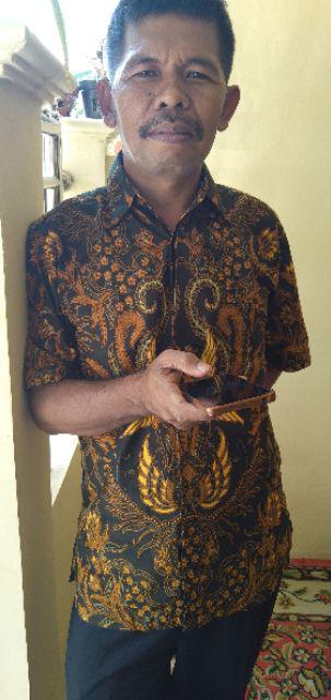 Bos Batik 2984 Hrb Ilalang Sogan Tulis Halus Kemeja Batik Pekalongan Ukuran M L Xl Pekalongan Kota .