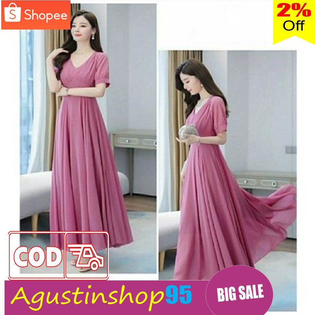 Dress Wanita Terbaru Model 2020 / Baju Wanita Best Seller / Baju Natal Modern pesta kondangan party