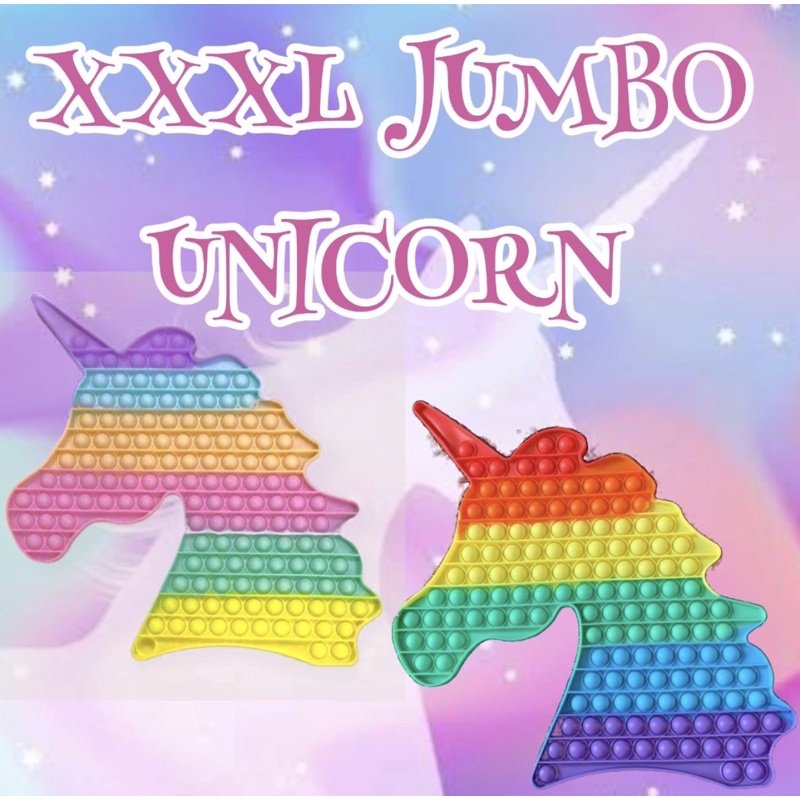 POP IT XXXL JUMBO UNICORN PASTEL | BUBBLE FIDGET