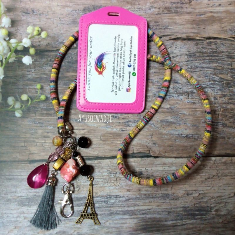 

lanyard id card,name tag etnik