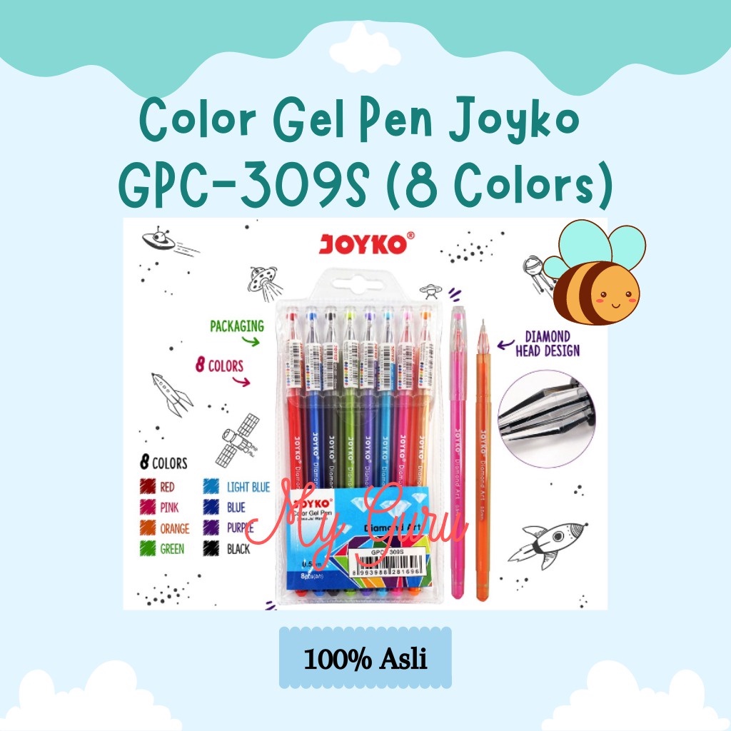 

[SET] COLOR GEL PEN JOYKO GPC-309S (0.5 MM)