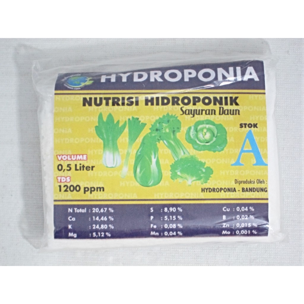 Nutrisi Hidroponik Hydroponia AB Mix - Tanaman Sayuran