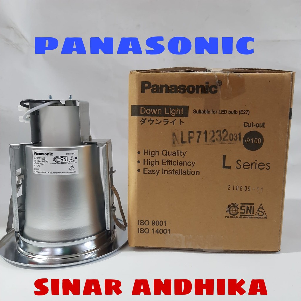 DOWNLIGHT L SERIES SILVER FROSTED 3 INCH PANASONIC NLP 71232