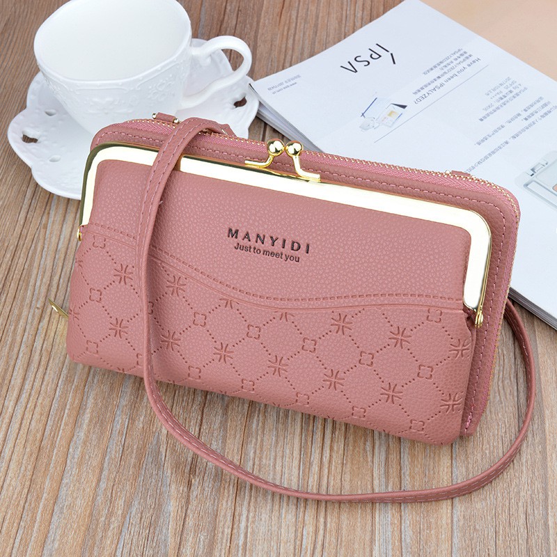 MANYIDI F151 TAS SELEMPANG KONDANGAN NIKAHAN PESTA BAHAN KULIT PU SINTETIS MUAT HP