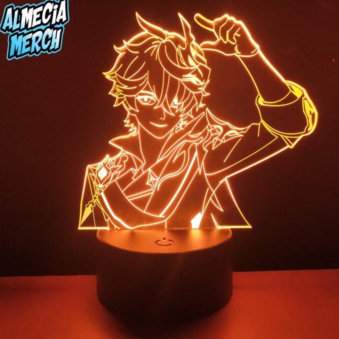 +%+%+%] Lampu Tidur LED Genshin Impact Childe / Night Lamp Acrylic Tartaglia