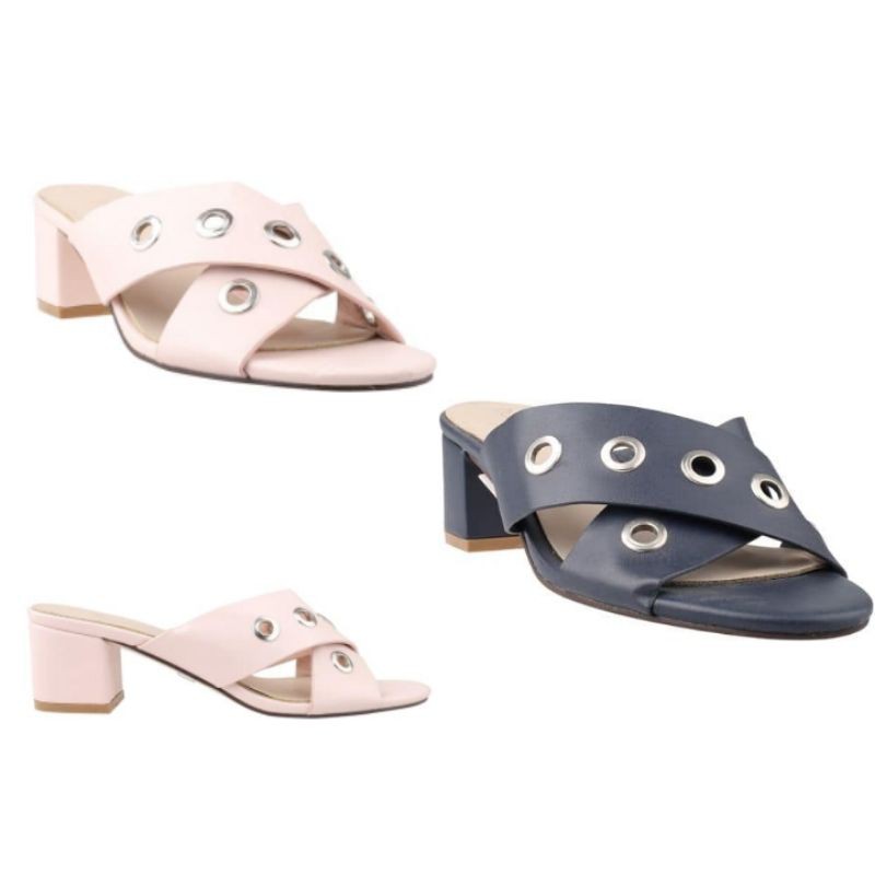 **CRAZY SALE** NOCHE ORIGINAL PINK NAVY HAK TAHU SEPATU CASUAL KERJA PESTA HEEL MURAH