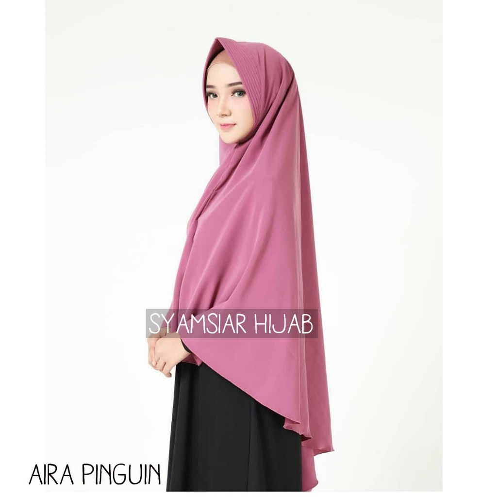 Jilbab / Hijab KHIMAR AIRA PINGUIN - Kerudung Instan Syari