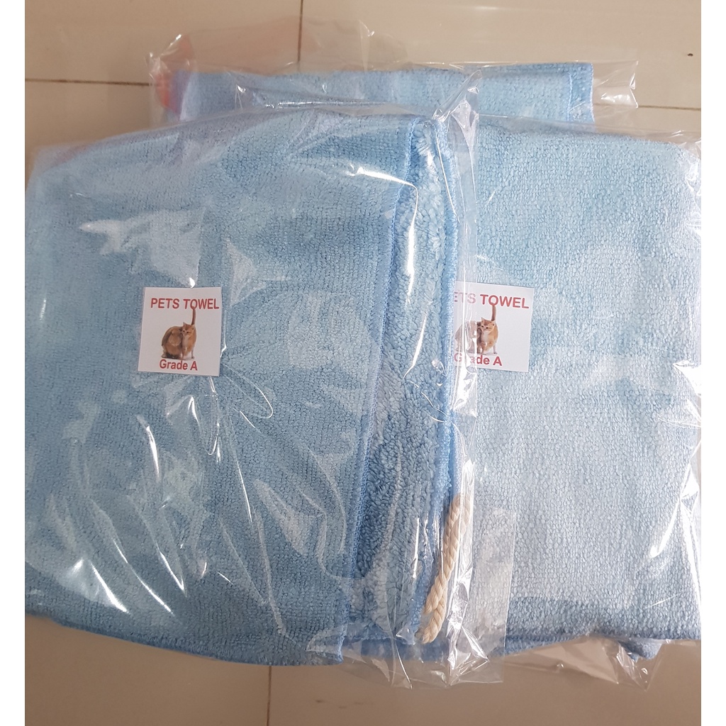 Handuk Kucing, kelinci &amp; Anjing MICROFIBER TOWEL untuk Mengeringkan Bulu Cepat