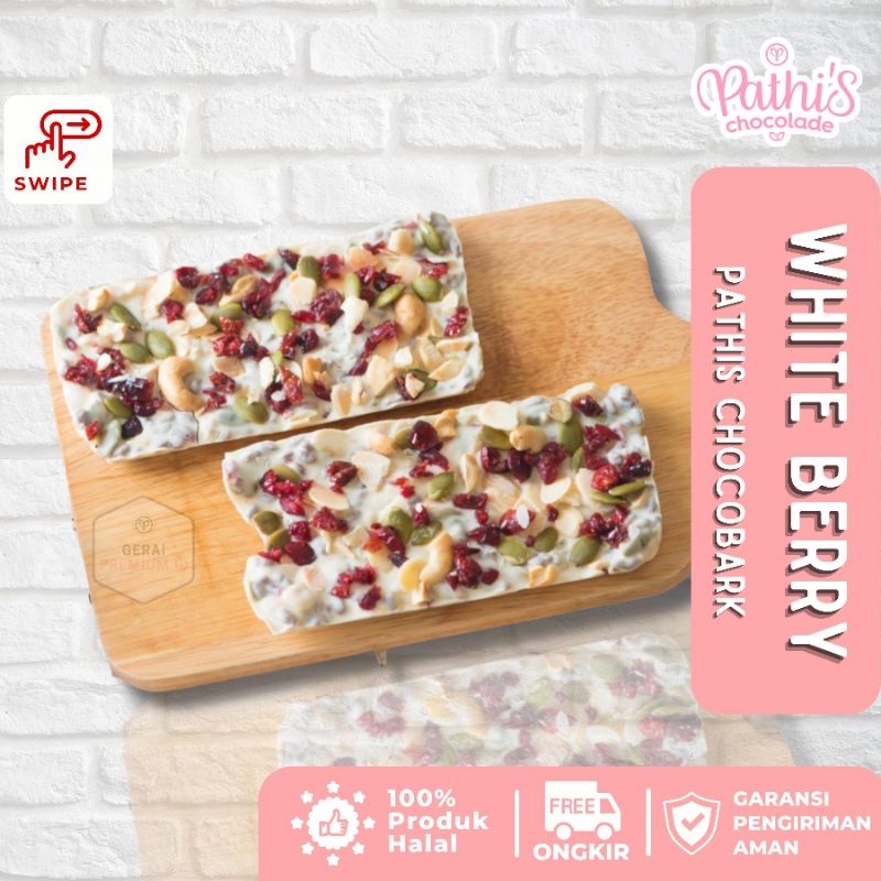 

Pathis Chocolade Sereal Coklat Bar Crunchy - WHITE BERRY