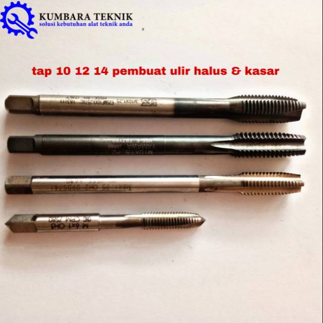 TAP SET | HAND TAP | TAPS PEMBUAT ULIR DRAT BAUT KUNCI 10 12 14