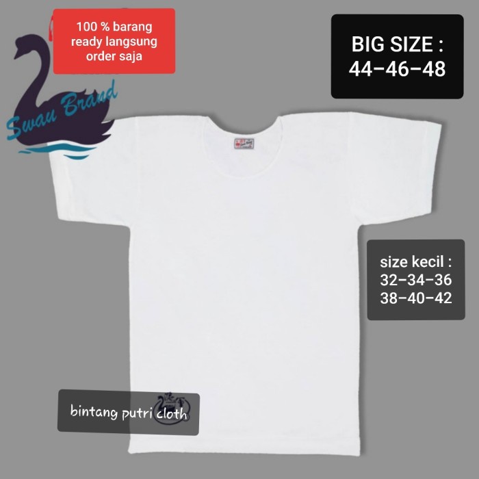 KAOS DALAM OBLONG SWAN BRAND PRIA DEWASA BIG SIZE DAN SIZE KECIL BEST SELLER