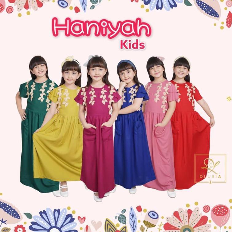 E3B5 Dlusia Haniyah kids dress anak Terlaris
