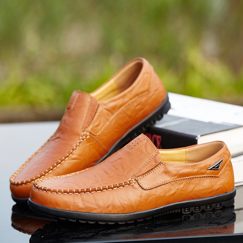 Tods Sepatu Pria 2021   Pria Kulit Sepatu Pria Bisnis Formal Sepatu Kulit Sederhana Rendah-Top Sepat