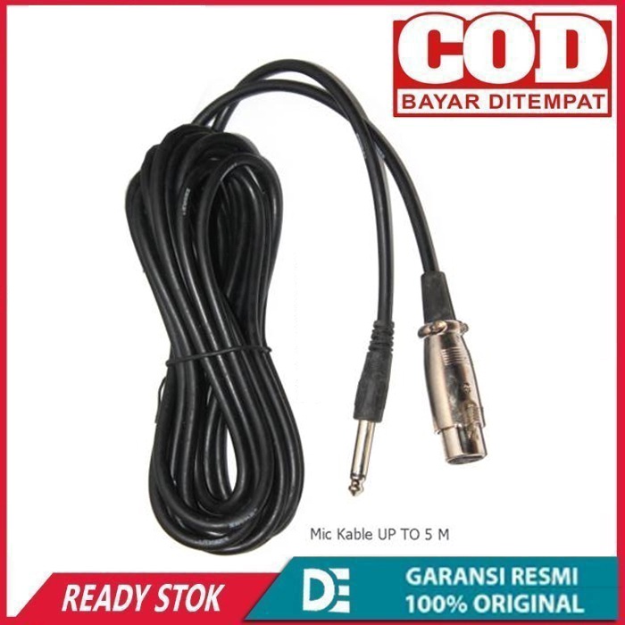 Kabel Mic 5Meter Kabel Microphone High Qualiti Suara bisa Jernih