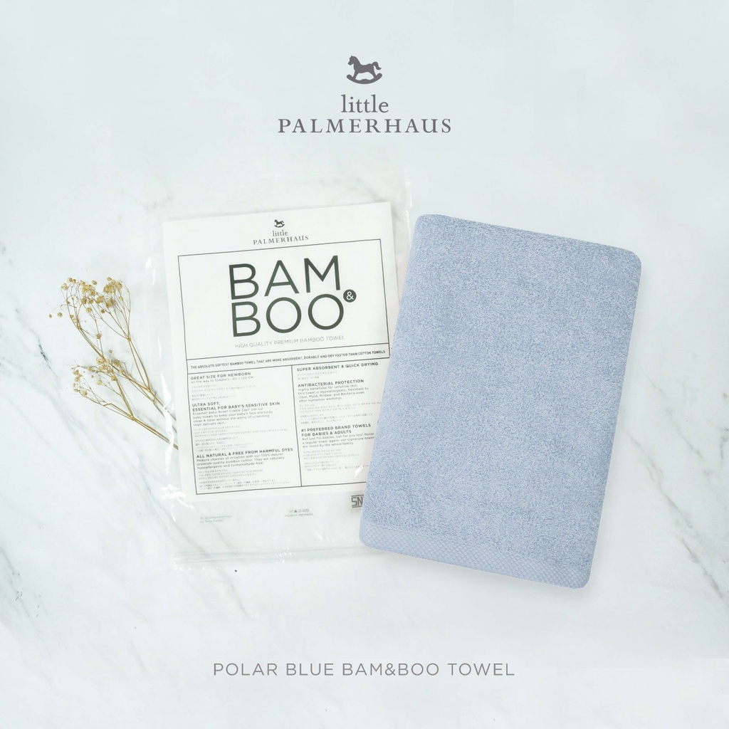 Little Palmerhaus BamBoo Towel BIG SIZE 70 x 140 Handuk Bayi Anak BAM &amp; BOO