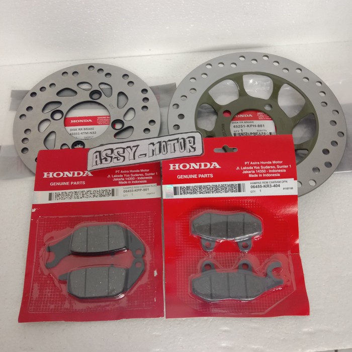 Disc Piringan cakram CS1 CS one +dispad depan belakang supra x 125 Karburator piringan cakram depan 