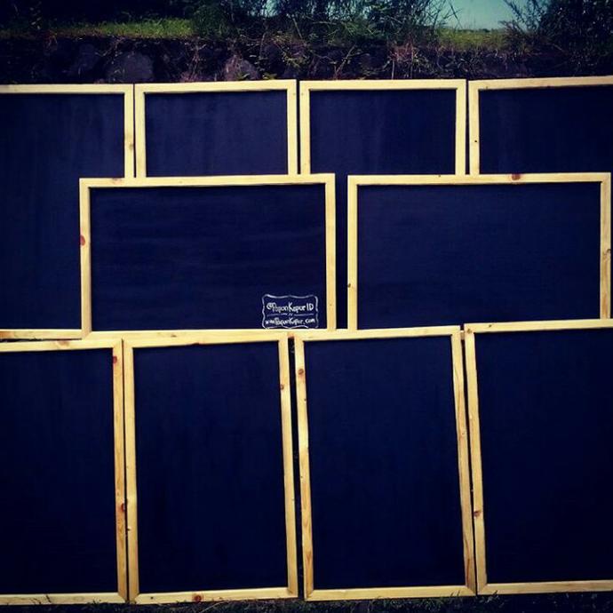 

[COD] Papan tulis kapur 50x80cm Chalkboard gantung blackboard papan menu GRATIS ONGKIR Kode 34