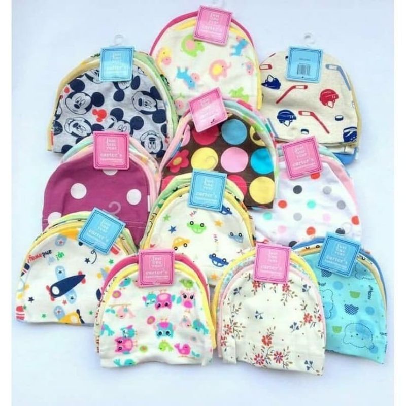 Topi Bayi 5in1 Newborn SNI / Topi Bayi isi 5 / Topi Bayi Kupluk Bahan kaos SNI NextBluefly