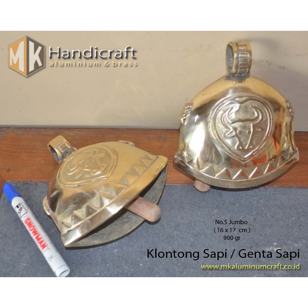 KlontongSapi Kuningan Ukuran Jumbo (no 5) - Genta Sapi  Terlaris