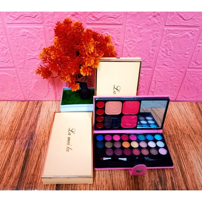 Lameila Dompet Palette Eyeshadow 33 Warna Kombinasi 3557