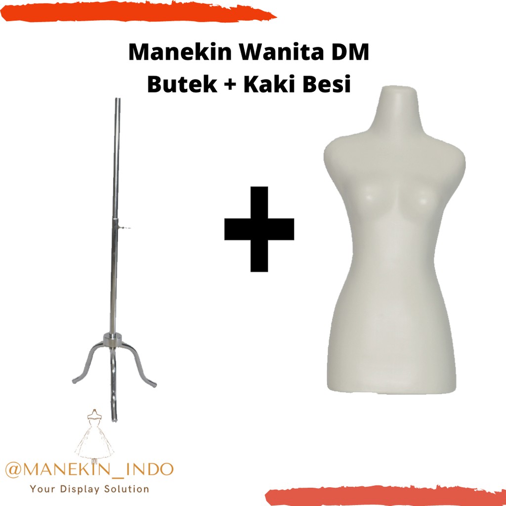 MANEKIN DM BUTEK + TIANG BESI ||MANEKIN WANITA |MANEKIN BAJU WANITA|MANEKIN MURAH