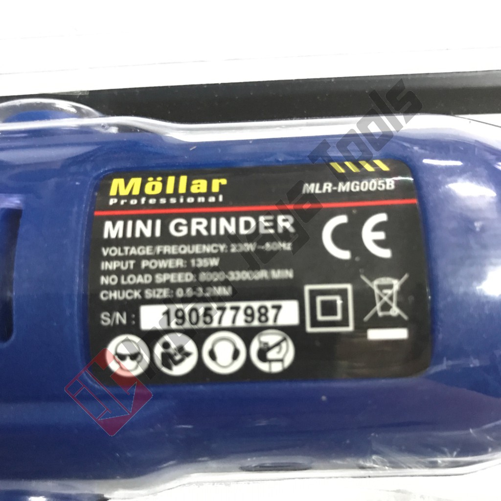 BLISTER MOLLAR Mini Die Grinder Set 40 Pcs Tuner Set Gerinda Bor Mini