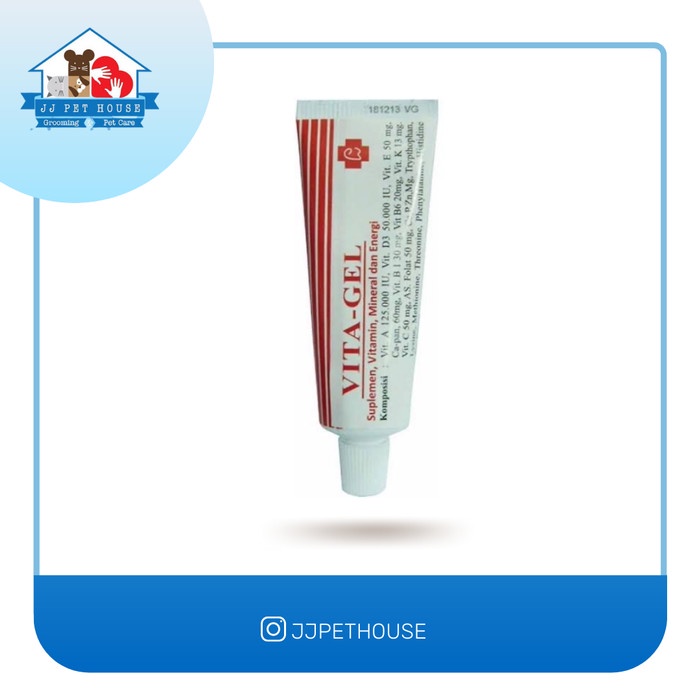 VITAGELL 50GR MULTIVITAMIN ANJING KUCING