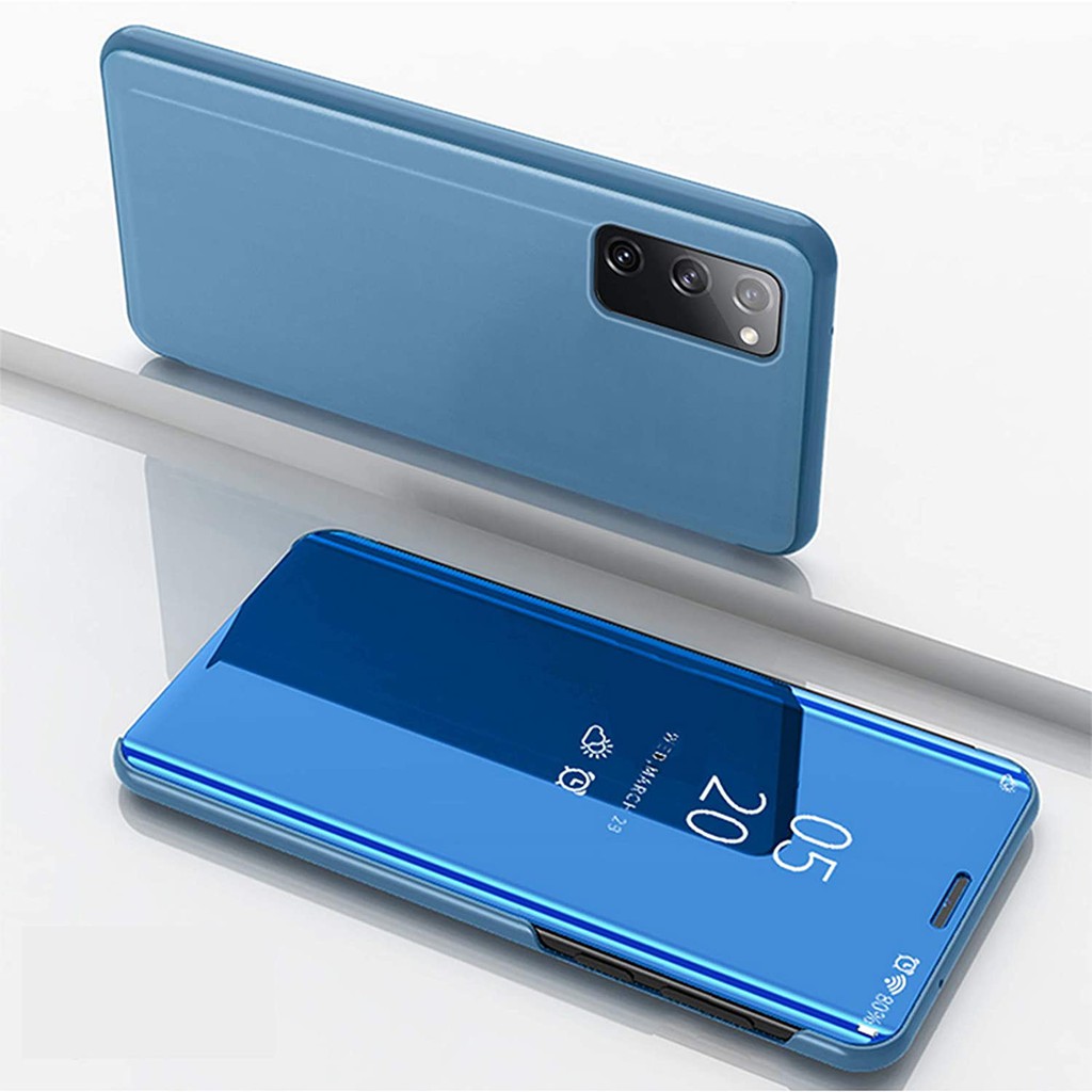 Samsung Galaxy S20 FE S20FE Flip Clear View Standing Mirror Cover Case