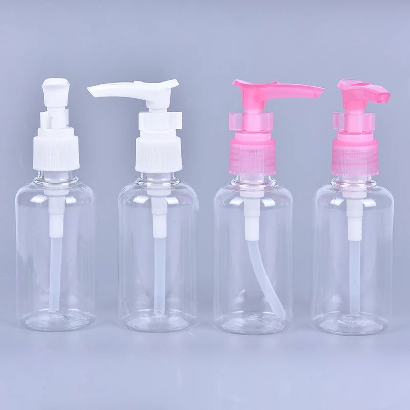 Botol Plastik Kosong PUMP / SPRAY FLIP TOP 60ml TUBULAR Tebal Lock Putar Travel Friendly Plastik PET Botol treatment pump body lotion shampoo sampo sabun traveling travel travelling container tempat wadah sabun isi ulang hembody handbody travel size 70ml