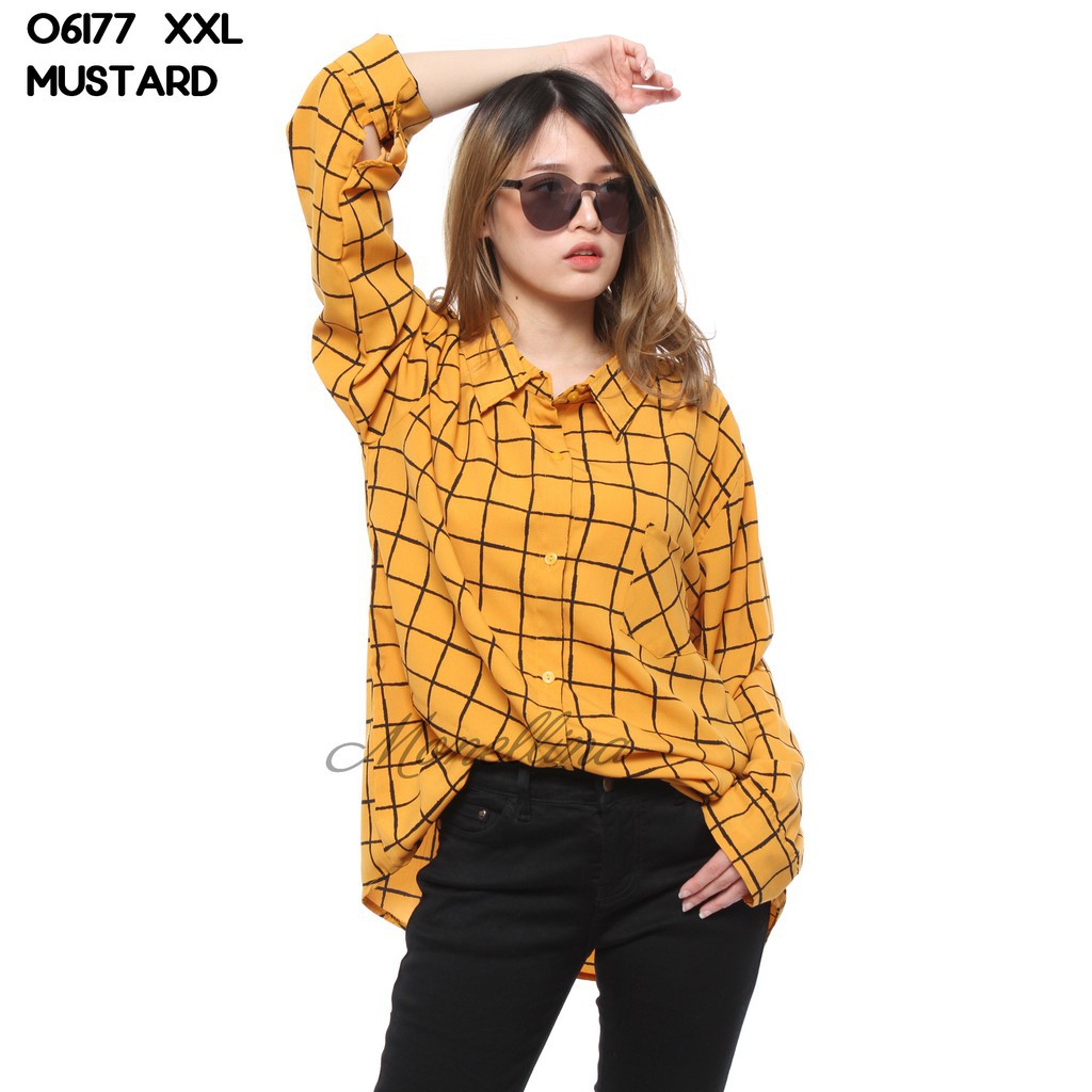 AVN Fashion Baju  Blouse  Monalisa Square  Atasan XXXL Jumbo 