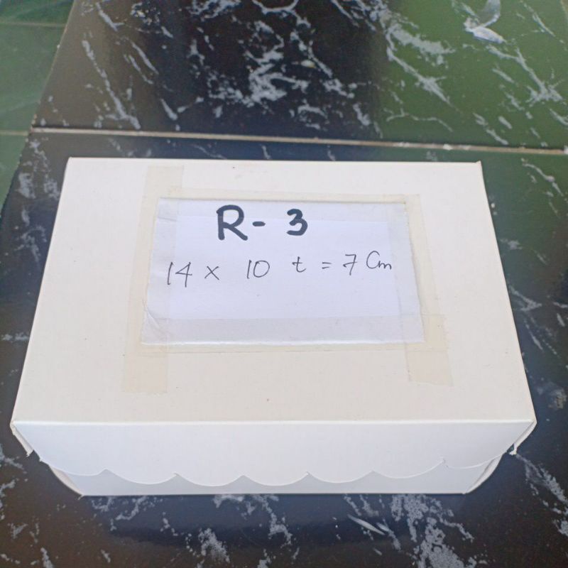 DUS KUE R3 (IVORY) dus hajatan/dos roti/dus snack ultah/snack box/dos/kotak/ dus jajan