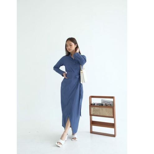 Harga TERMURAAH.. Kode A358 Woori Wrap Dress Lilit (baju muslim)